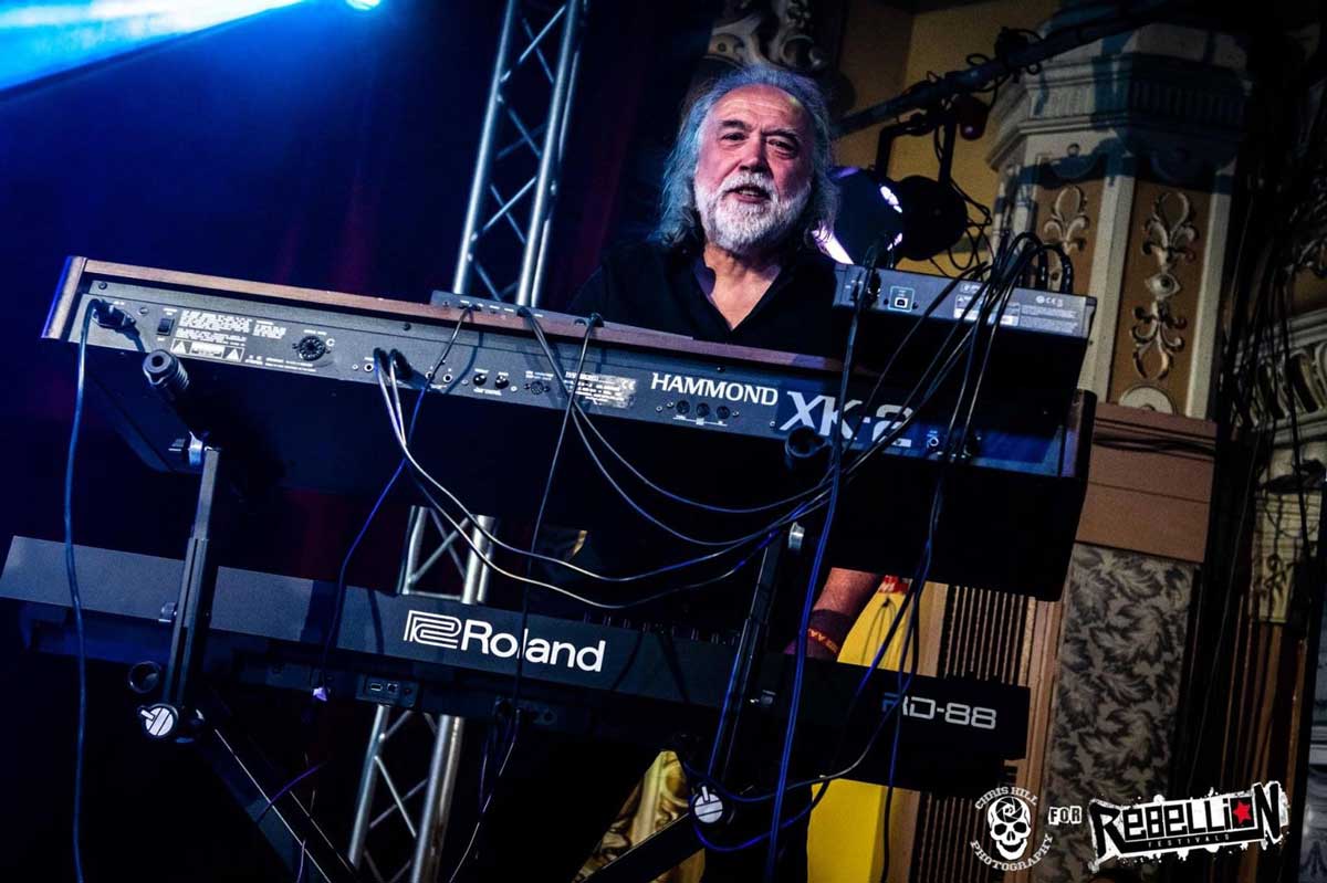 The Great Recycle: Jerry on keyboards at Rebellion festival