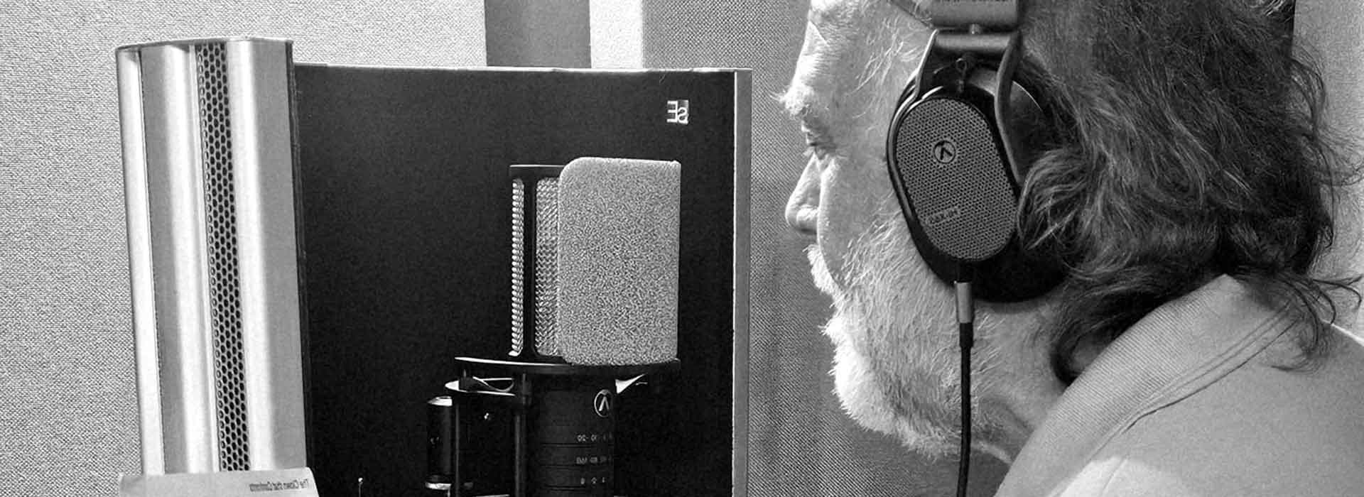The Great Recycle recording vocals for The Clown that Confronts